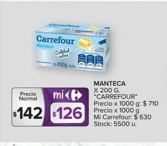 Carrefour Manteca oferta