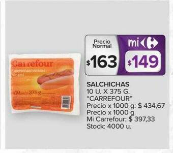 Carrefour Salchichas oferta