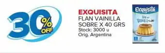 Carrefour Maxi 30% Exquisita Flan Vainilla Sobre x 40 grs oferta