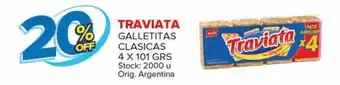 Carrefour Maxi 20% Off Traviata Galletitas Clasicas 4 x 101 grs oferta