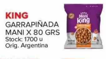 Carrefour Maxi 10% Off King Garrapiñada Mani x 80 Grs oferta