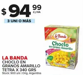 Carrefour Maxi La Banda Choclo En Granos Amarillo Tetra x 340 grs 3 Uni o Más oferta