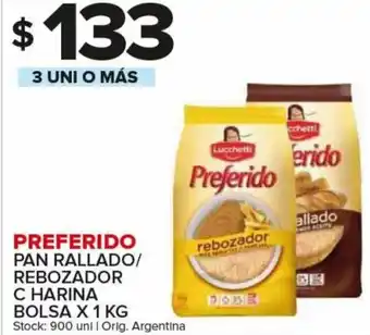 Carrefour Maxi Preferido Pan Rallado/Rebozador C Harina Bolsa x 1 Kg 3 Uni o Más oferta