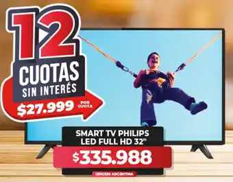 Supermayorista Vital Philips smart tv led full hd 32" oferta
