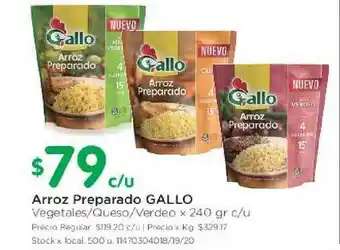 Jumbo Gallo Arroz Preparado x 240gr c/u oferta