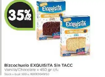 Jumbo Exquisita Sin Tacc Bizcochuelo x 450gr c/u oferta