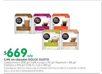 Jumbo Nescafé Dolce Gusto En Cápsulas Cappuccino x 200gr oferta