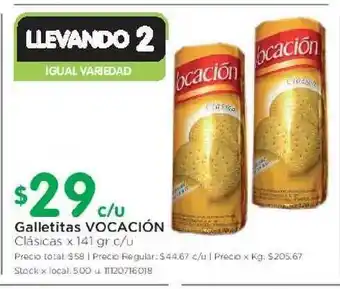 Jumbo Vocación Galletitas x 141gr c/u oferta