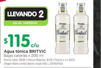 Jumbo Britvic Agua tónica x 200ml oferta