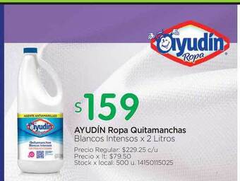 Jumbo Ayudín Ropa Quitamanchas x 2 Litros oferta