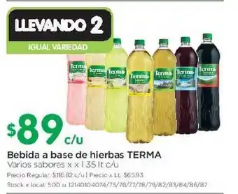 Jumbo Terma Bebida a base de hierbas x 1.35lt. c/u oferta