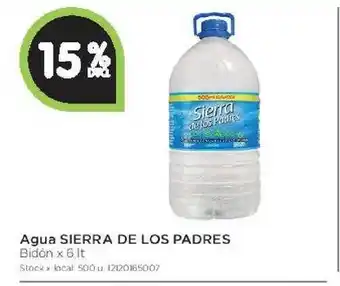 Jumbo Sierra De Los Padres Agua x 6lt oferta