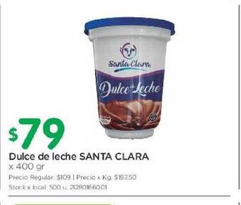 Jumbo Santa Clara Dulce de leche x 400gr oferta