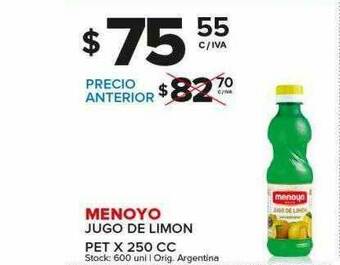Carrefour Maxi Menoyo Jugo De Limon oferta