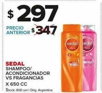 Carrefour Maxi Sedal Shampoo Acondicionador Vs Fragancias oferta