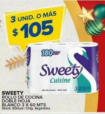 Carrefour Maxi Sweety Rollo De Cocina Doble Hoja Blanco oferta