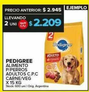 Carrefour Maxi Pedigree Alimento P Perros Adultos C.p.c. Carne Veg oferta