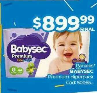 Diarco Pañales Babysec Premium Hiperpack oferta