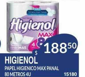 Masivos Higienol Papel Higienico Max Panal oferta