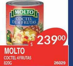 Masivos Molto Coctel 4 Frutas oferta