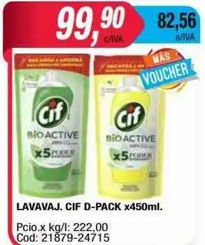 Maxiconsumo Lavavaj. Cif D-pack oferta