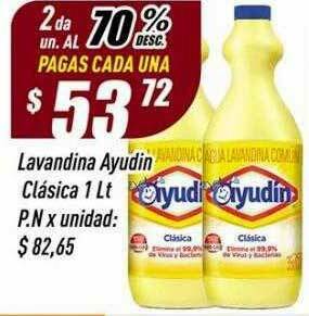 Supermercados Comodin Lavandina Ayudin Clasica oferta