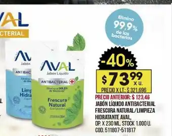 Coto Jabón Líquido Antibacterial Frescura Natural Limpieza Hidratante Aval oferta