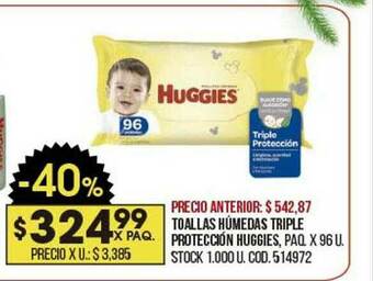 Coto Toallas Húmedas Triple Protección Huggies oferta