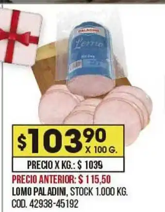 Coto Lomo Paladini oferta