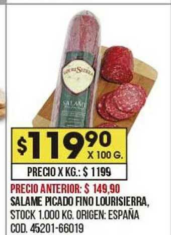 Coto Salame Picado Fino Lourisierra oferta