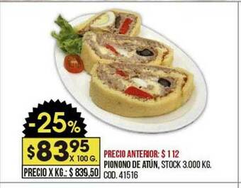 Coto Pionono De Atún oferta