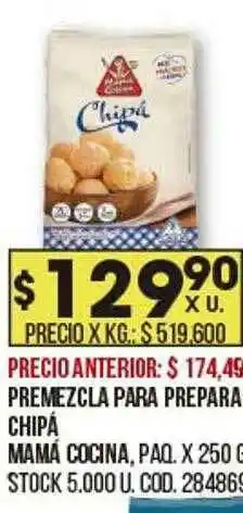 Coto Premezcla Para Prepara Chipá Mamá Cocina oferta