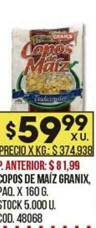 Coto Copos De Maíz Granix oferta