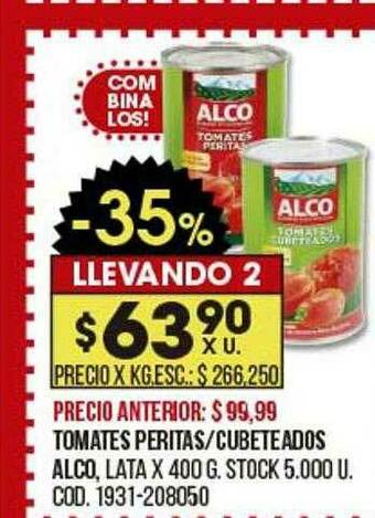 Coto Tomates Peritas Cubeteados Alco oferta