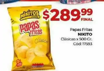 Diarco Papas Fritas Nikito Clásicas oferta