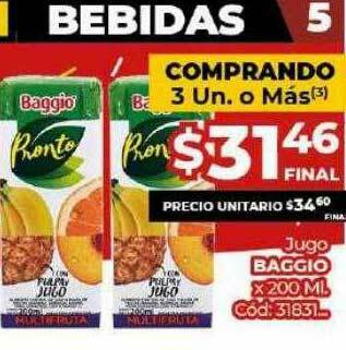 Diarco Jugo Baggio oferta