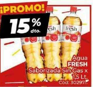 Diarco Agua Fresh Saborizada Sin Gas oferta