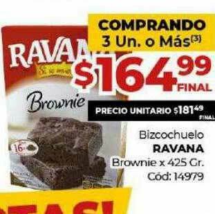 Diarco Bizcochuelo Ravana Brownie oferta