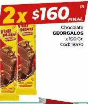 Diarco Chocoalte Georgalos oferta