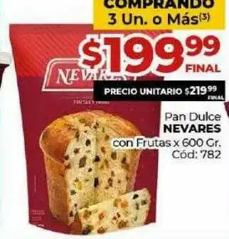 Diarco Pan Dulce Nevares Con Frutas oferta
