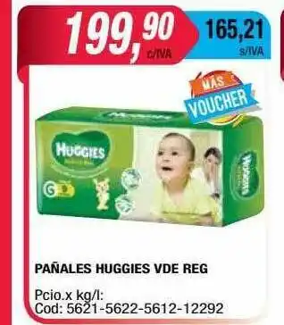 Maxiconsumo Pañales Huggies Vde Reg oferta
