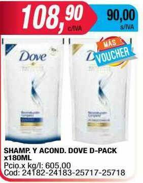 Maxiconsumo Shamp. Y Acond. Dove D-pack oferta