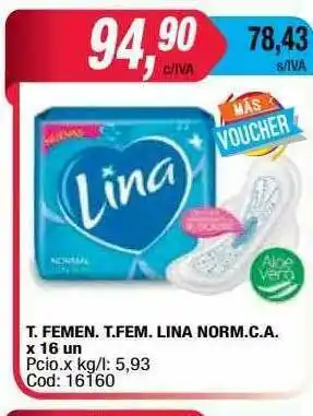 Maxiconsumo T. Femeen. Lina Norm.c.a. oferta