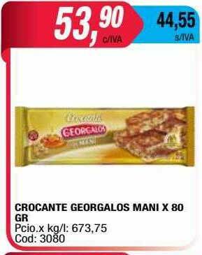 Maxiconsumo Crocante Georgalos Mani oferta