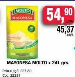 Maxiconsumo Mayonesa Molto oferta