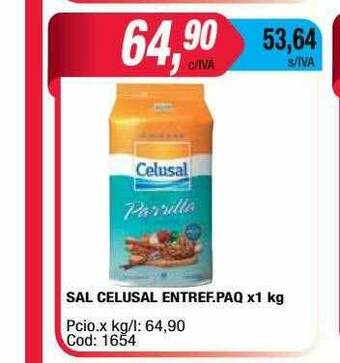 Maxiconsumo Sal Celusal Entref. Paq oferta