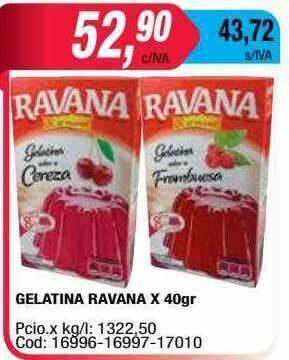Maxiconsumo Gelatina Ravana oferta