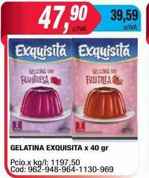 Maxiconsumo Gelatina Exquisita oferta