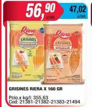 Maxiconsumo Grisines Riera oferta