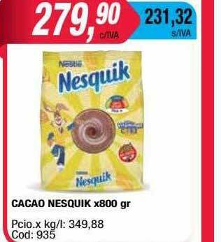 Maxiconsumo Cacao Nesquik oferta